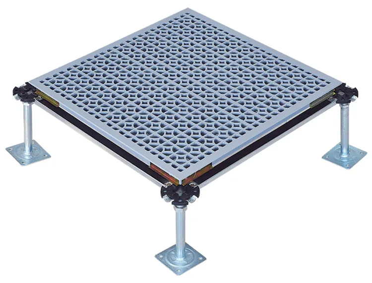 Hot sale Kehua metal with holes ventilation perforated data center server room elevated anti-static floor