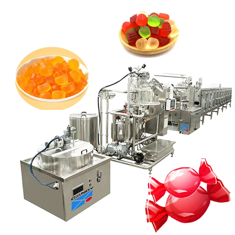 High quality custom automatic gummy gelatin candy production line machine