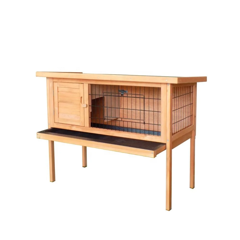 Raised Single Rabbit Hutch ,Guinea Pig cage ,Ferret Pet Cage House Run