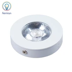 FEIMIAN Brand Factory IP44 5W Direct Round Ceiling ABS Led Panel Light
