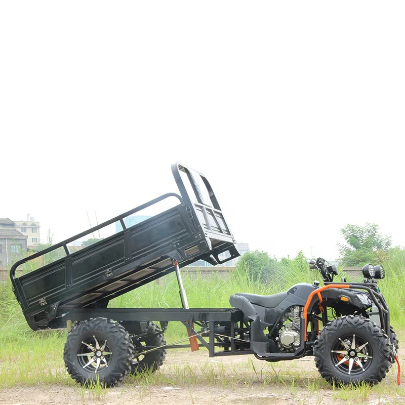 Одиночная выхлопная труба водяное охлаждение 1 8 м 4 колеса 350 cc ATV 4x4 Взрослые сельскохозяйственные грузовики Atv