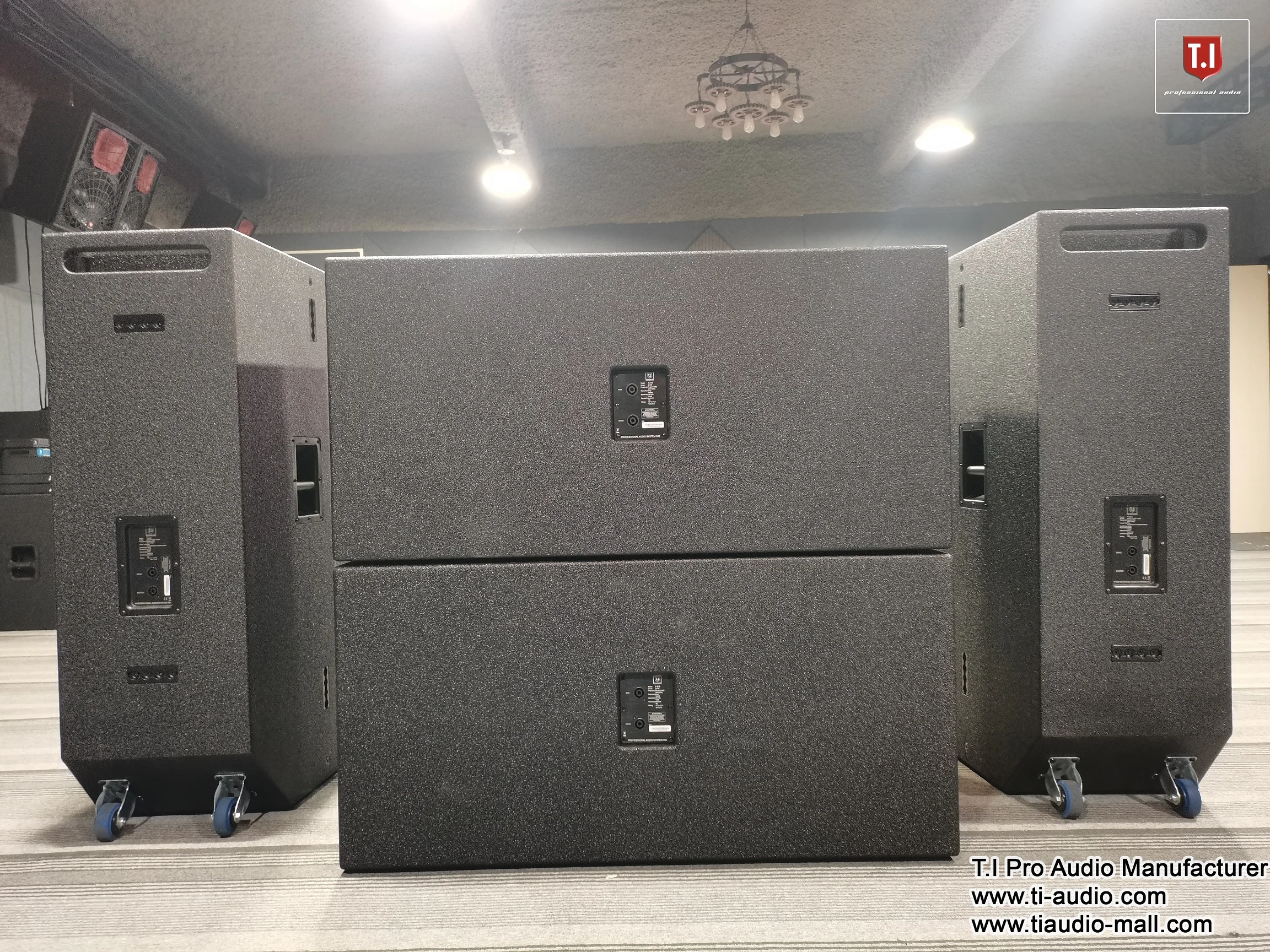 Double 15 Inch Woofer Three Way pa System Full Range Speaker Mid-long Distance Neodymium Driver Audio Loudspeaker