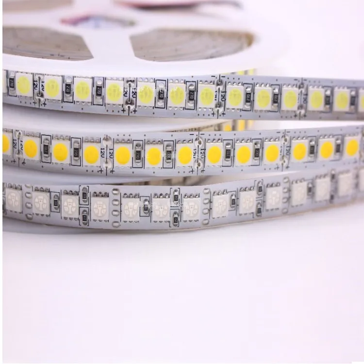 Оптовая продажа гибкая светодиодная лента 12 В 24 Smd 5050 полноцветная IP20