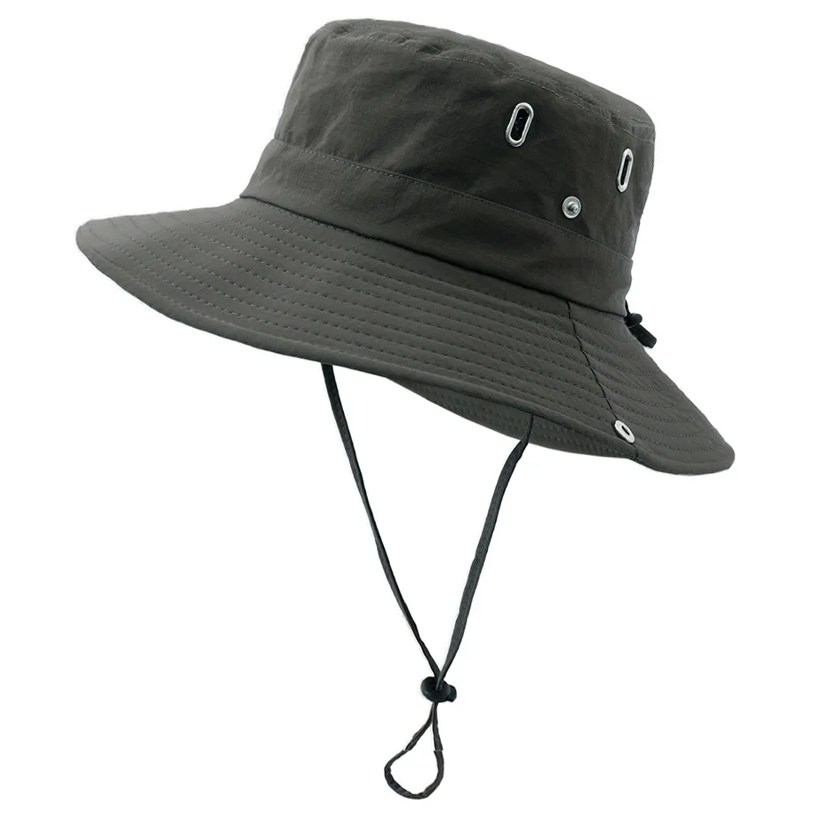 Outdoor Sun Protection Safari Bonnie Sun CapCustom Waterproof Breathable Polyester Fishing Bucket Hat