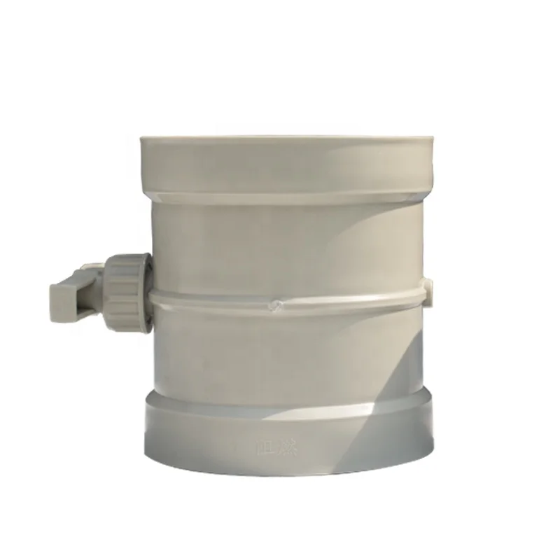 DN90 мм пластиковый/полипропиленовый pp Ручной открывающийся и закрывающий демпфер для разрядной трубы