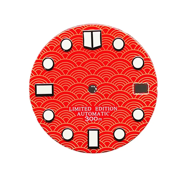small moq, tailor made, 28.5mm NH35 Watch Dial 4R36 Green Luminous Dial for NH35A NH36 4R36 Movement  Abalone