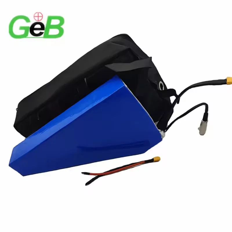 GEB Factory Customized 18650 Li-ion Battery 36V 48v 52v 72v 20Ah 21Ah 24Ah 28Ah 30Ah Delta Battery Pack for Electric Bike