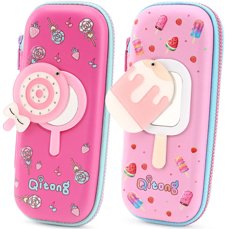 
3D cute design zip-up Storage Pens Kids children Girls back to school pencil box 