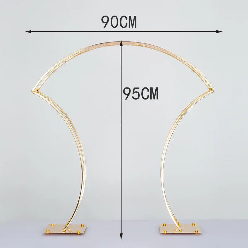 Gold Metal Flower Vases Arch Decorative Wedding Centerpieces Modern Vase For Wedding Decoration