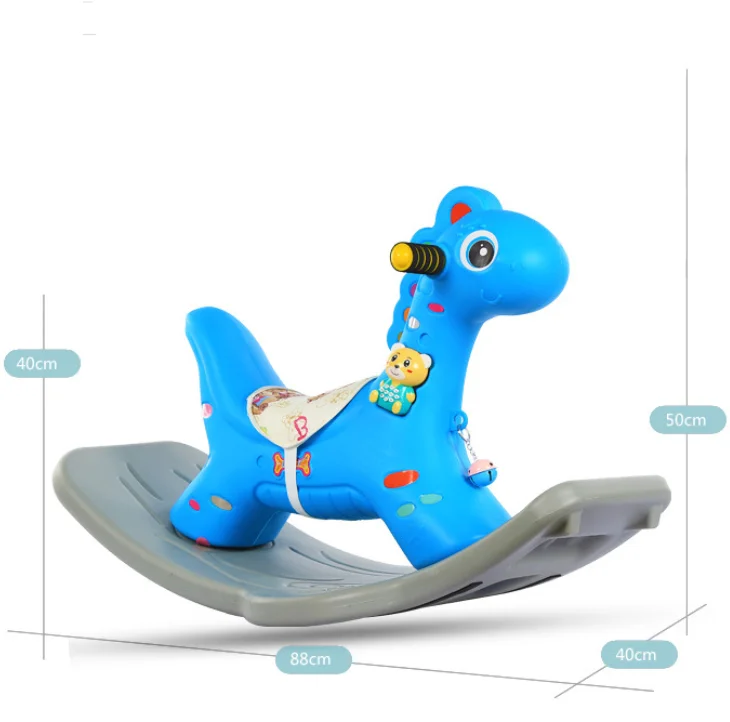 Cheap rocking horse for Kids / Pink Plastic rocking horse for baby / Kids ride on toys
