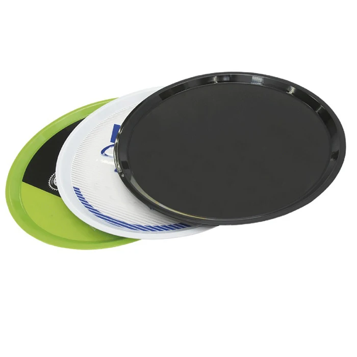 wholesale trays food beer round shape custom logo anti-slip  restaurant serving tray for bar