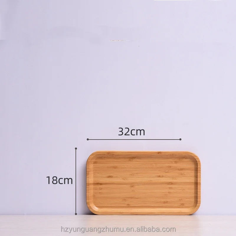 Wooden Tableware Solid Wood Plates Fruit Hotel Barbecue Plates Meal Plates Beech Wooden Trays