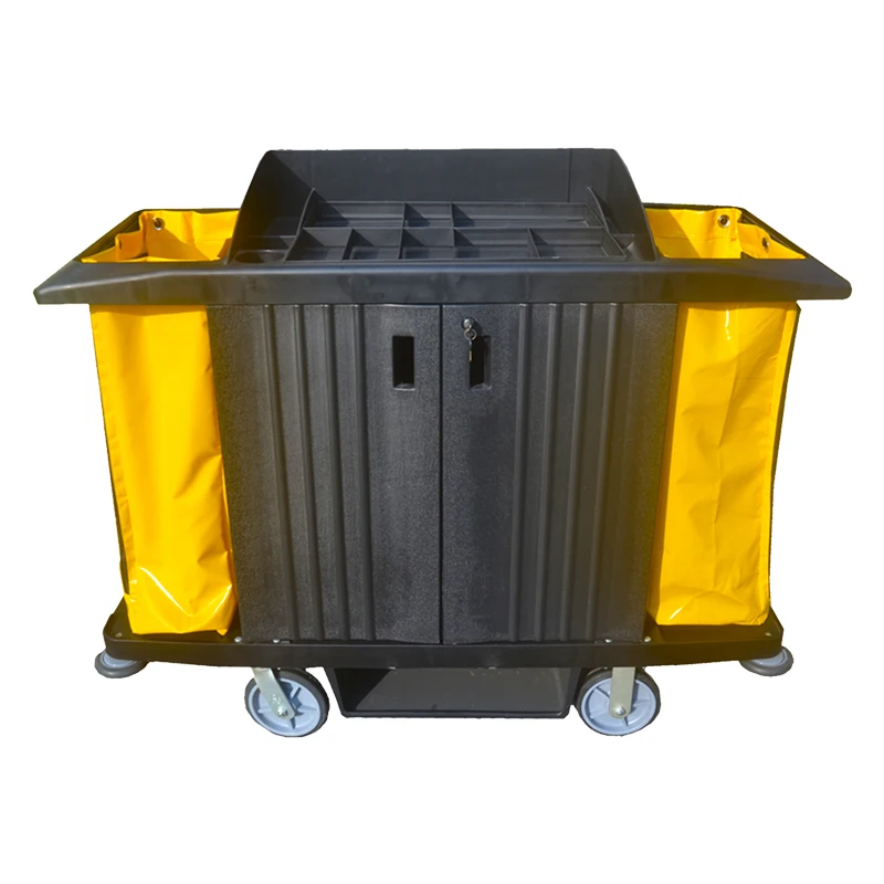 Factory wholesale hot sale durable multifunctional plastic hotel room service cleaning car housekeeping service car