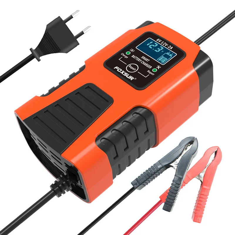 Fully Intelligent Children Toy Car Battery Charger LCD Display 6V 12V 2A Car Motorcycle Battery Charger