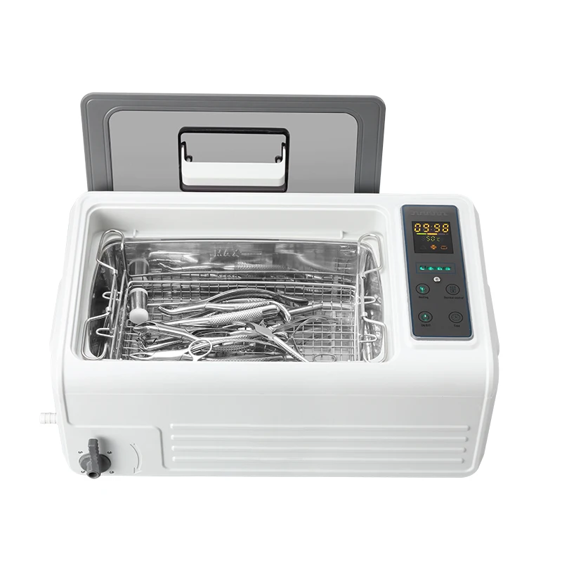 Latest Manufacture Temperature Control Efficient 6000ml LCD Display Ultrasonic Cleaner For Dentist