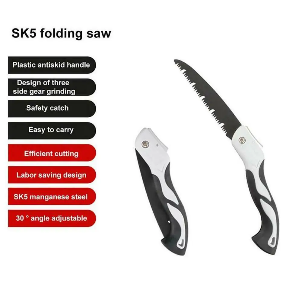 Ручная пила по дереву для кемпинга на открытом воздухе, прививочный секатор, измельчитель деревьев, лезвие 180 мм/210 мм/250 мм