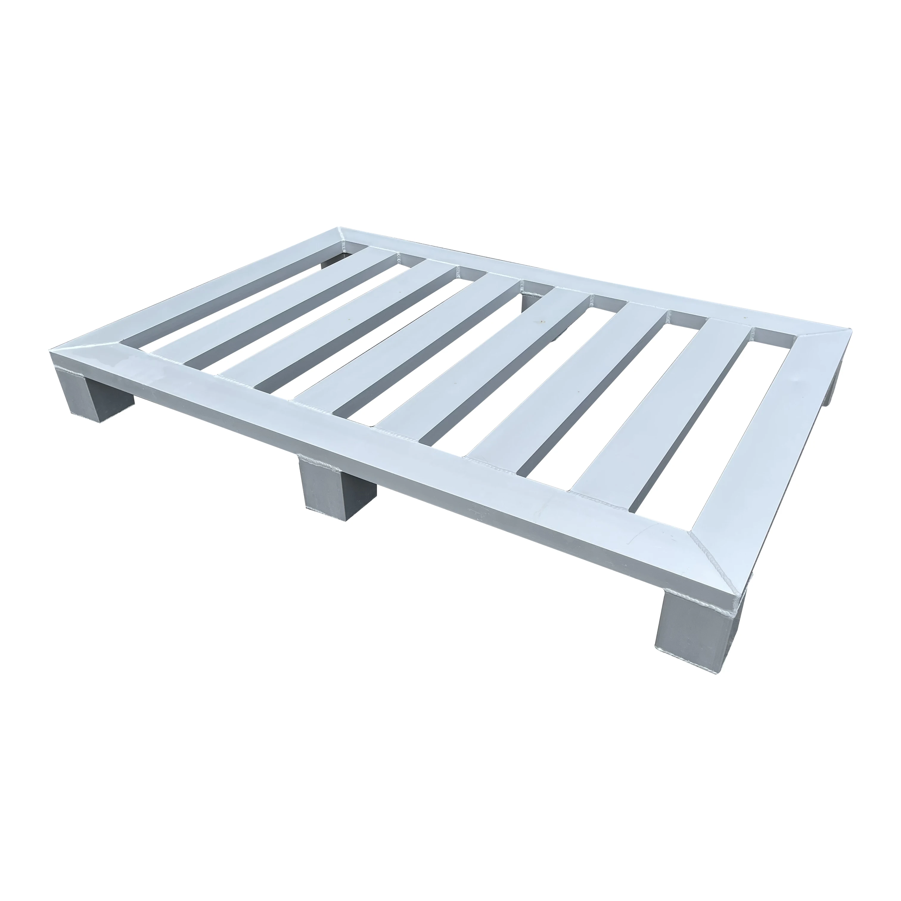 Aluminum Profile Storage Metal Post Pallet for Medical Use Forklift Trolley Pallet  Metal Warehouse Stacking Pallets