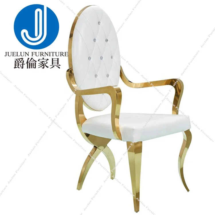 bridal chair wedding banquet chair with arms gold dining chair