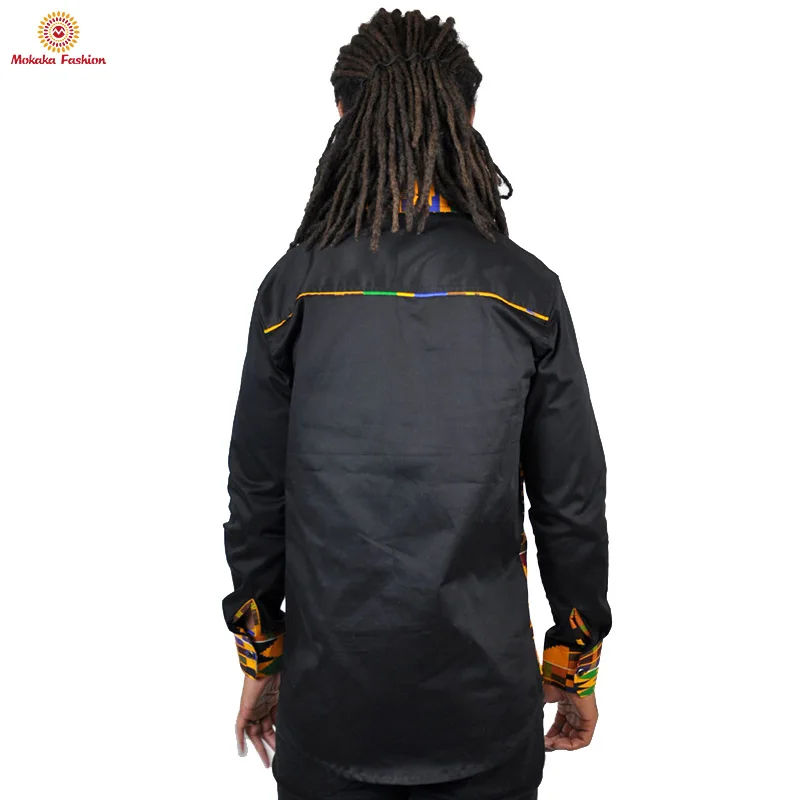 High Quality Competitive Price Turkey Ankara Mens 100% Cotton Clothing Men African Kente Shirt