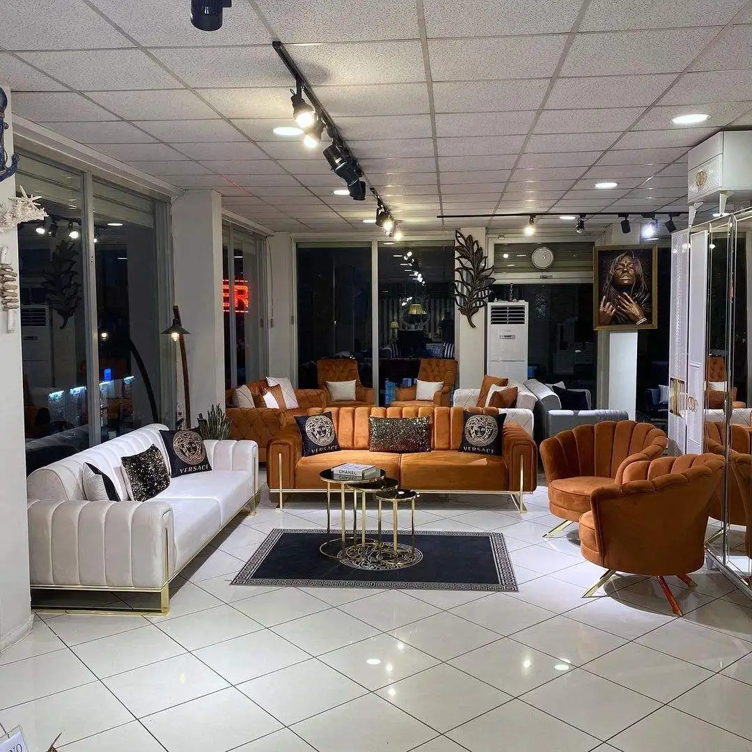 Living Room Sofa With Bed and Chest erasable fabric 32 DNS gray sponge 40 different color options MECHANISM-BED (3+3+1)