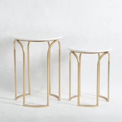 Mayco Accent Modern Style Living Room Sets Small Round Marble Coffee Side Table Scandinavian Home Furniture