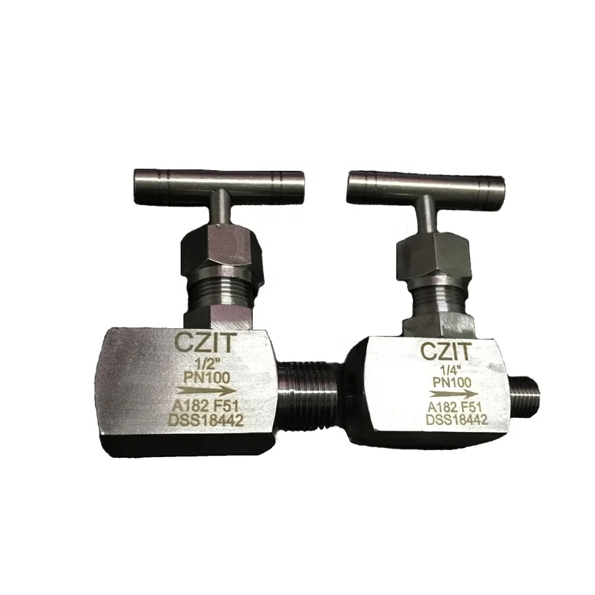 Customized needle valve Stainless Steel Ss316 High Pressure And High Temperature Forging Female Needle Valve