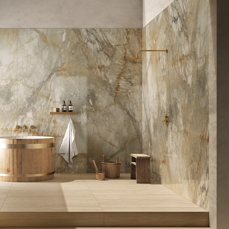 2024 Popular Artificial Stone Slab Big Luxurious Polished Artificial Marble Stone For Sauna Room