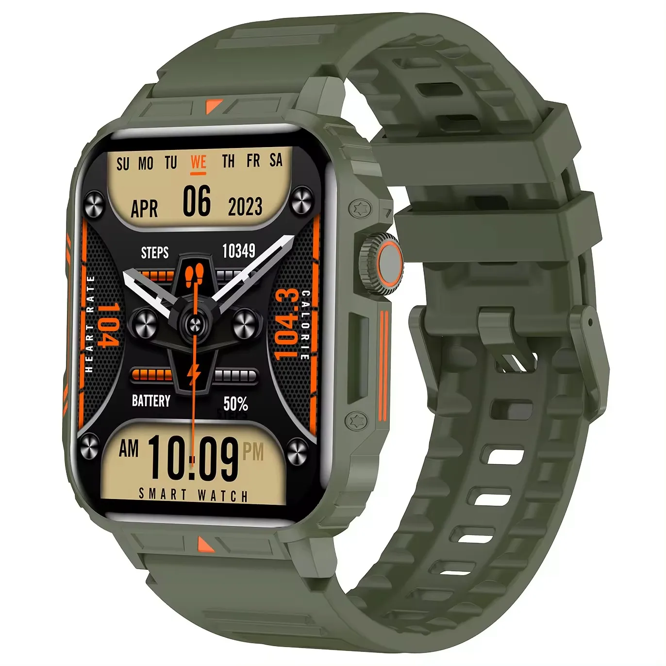 Newest IPS 1.95 Inch Color Display Smartwatch 3 IP68 Waterproof Bracelet 40 mAh Super Battery Health Monitoring Smart Watch D05