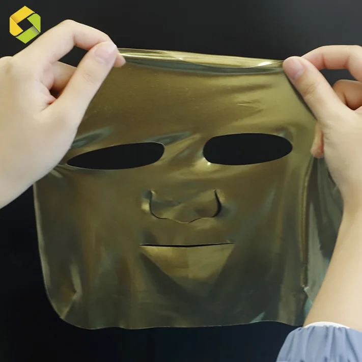 Personal Skin Care gold foil facial dry mask sheet fold dry mask nonwoven beauty mask