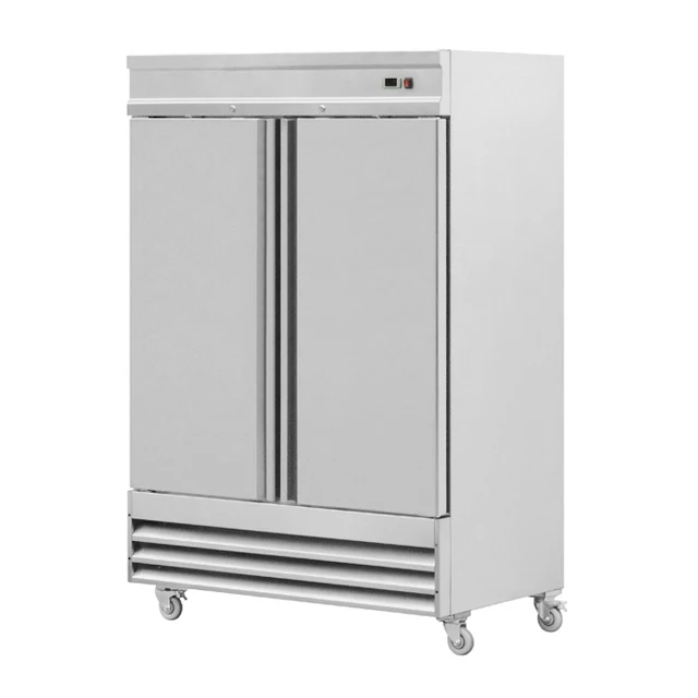 China Made Stainless Steel 6 Doors Dual Temperature Freezer Commercial Upright Kitchen Refrigerator Custom Freezer