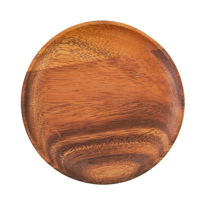 Hot Selling Wood Tableware Set Family Dining Plate Salad Bowl Italian Noodle Board Kitchen Supplies Handcrafted Wooden Tableware