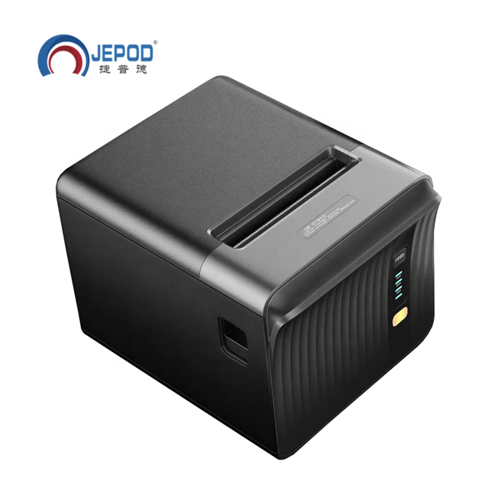 JEPOD JP-P80A POS 80mm Ticket Thermal Printer USB Cable Marker Sleeve/tube