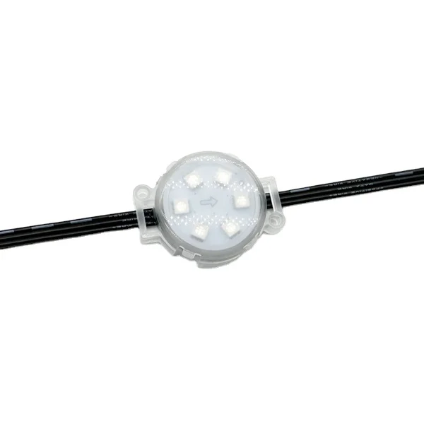 40 мм светодиодный пиксельный свет 24 В UCS1903/WS2811RGB 6 SMD 5050 Цифровой Водонепроницаемый 18AWG декоративное освещение
