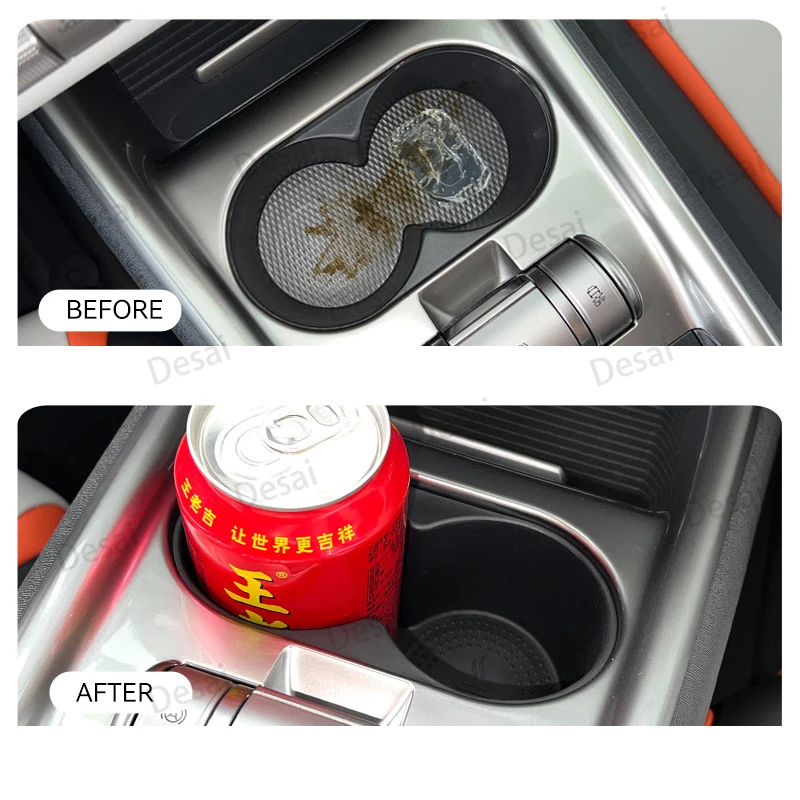 Car Interior Accessories Cup Holder Insert For 2021 2022 2023 BYD Seal Multi-Functional Storage Tank Water Cup Limiter