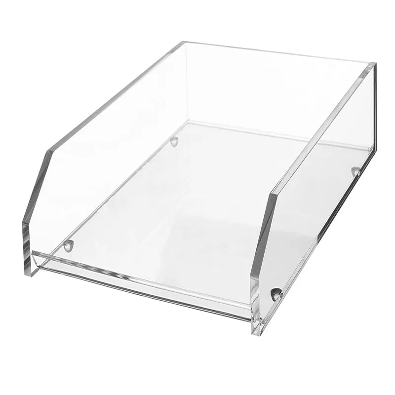 Wholesale Clear Desk Table File Holder Acrylic letter Paper Tray