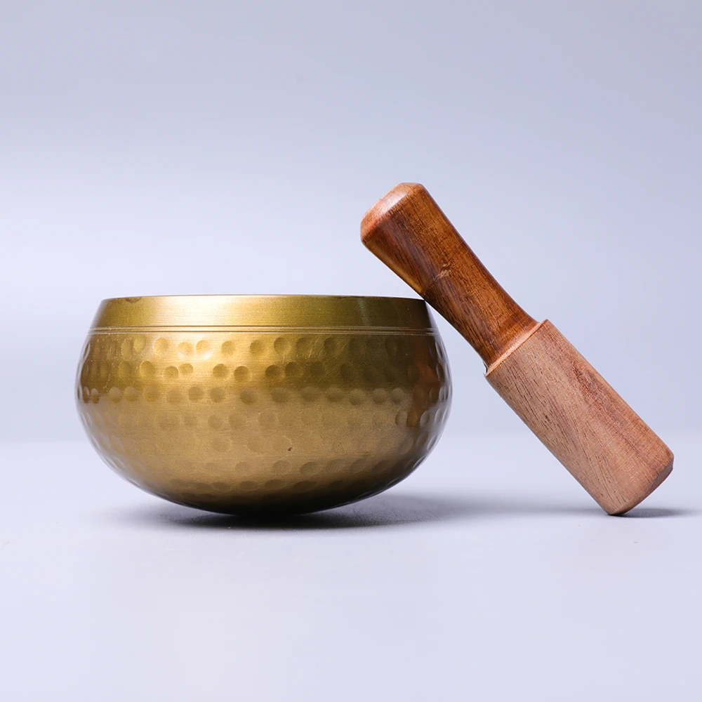 Antique Design Metal Hand Hammered Singing Bowl With Wooden Mallet For Sound Healing