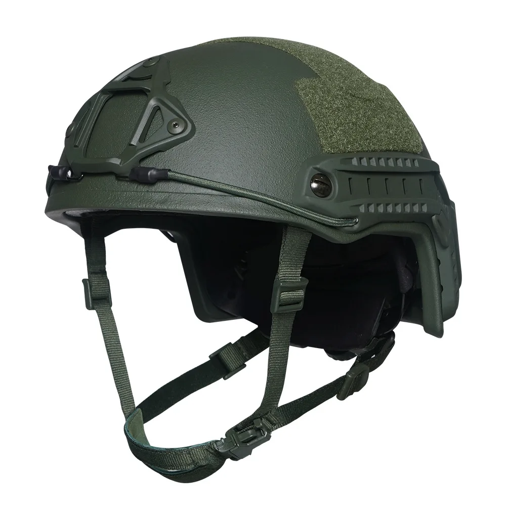 High-Density Aramid Fiber Kevlar Forest Fire Helmet with Ops-Core Fast System,UHMWPE Shell and Mich Tactical Helmet Design