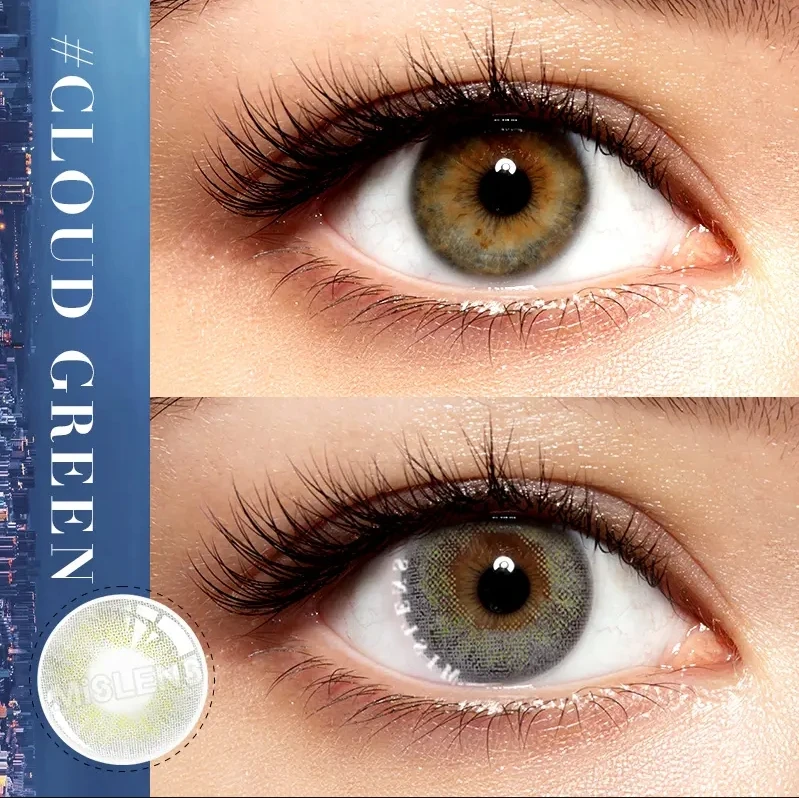 Wholesale Cheap 5Tone Colored Contact Lens Soft Colored Eye Fresh Eye Look Contact Lenses