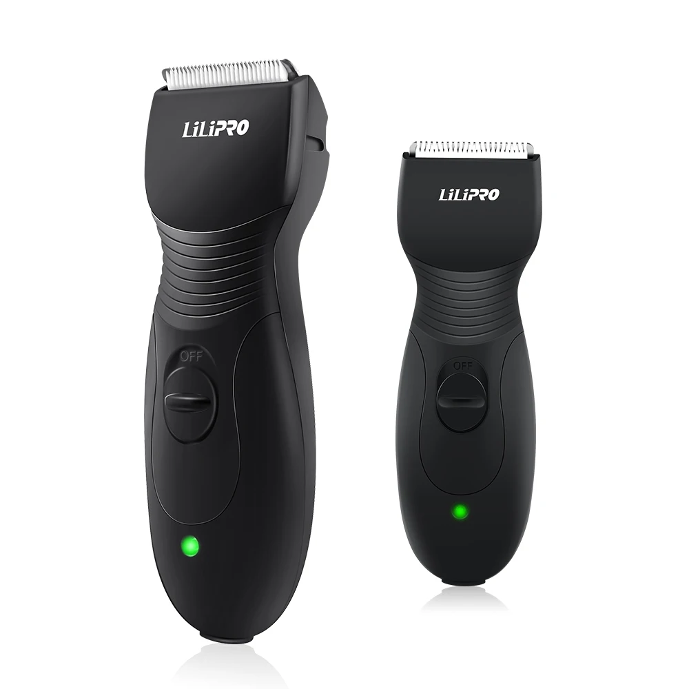 Waterproof Electric Groin Hair Trimmer Balls Shaver for Men Detachable Ceramic Blade Body Groomer Body Trimmer