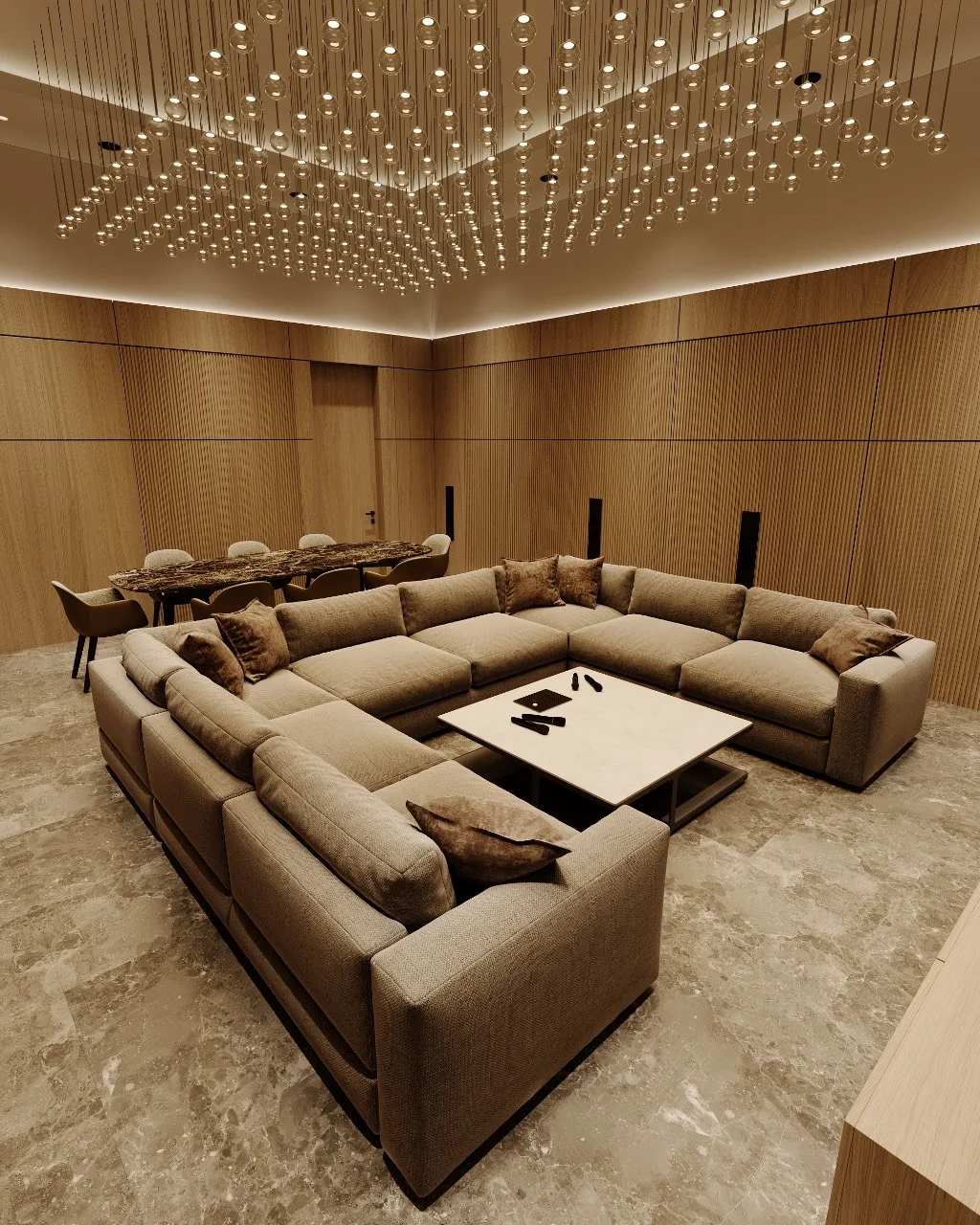 Deep wood grain brown alike wood texture interior bamboo fiber wpc solid wall panel