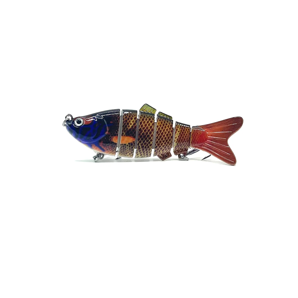 Multi-Jointed Plastic Hard Lure Top Water Lifelike Swim Baits for Freshwater and Saltwater Fishing Lake River Position