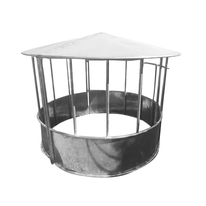 Cattle sheep horse round hay bale feeder heavy duty metal animal hay feeder on sale