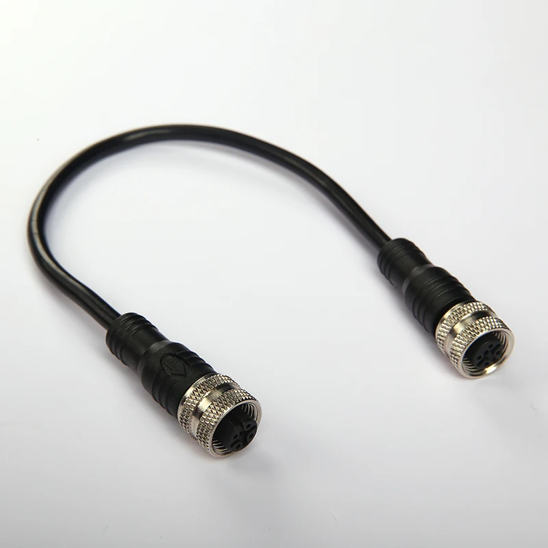 M12 connector waterproof plug and socket high quality china manufacturer