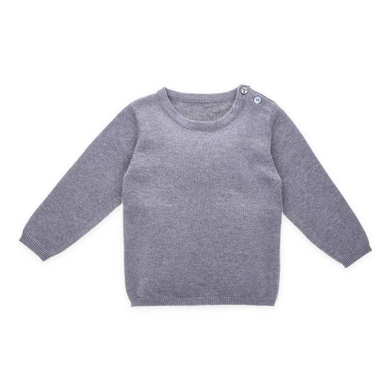 
Stock Clearance Wholesale Solid Knit Unisex Knitwear Baby Pullover Sweater 