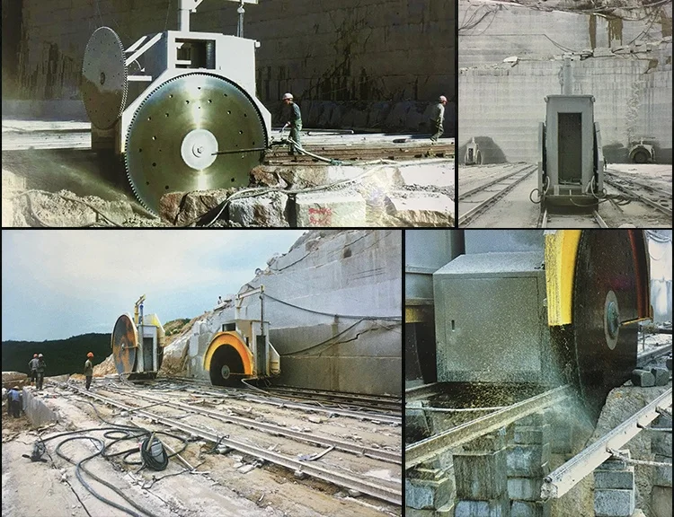 Stone Machinery High Efficiency Double Blade Granite Quarry Stone Cutter Marble Quartz Basalt Cutting Block Mining Machine