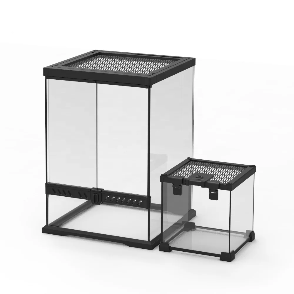 Factory direct sales Amphibian Climbing Pet Cylinder Water turtle lizard horned frog gecko snake spider Rainforest tank