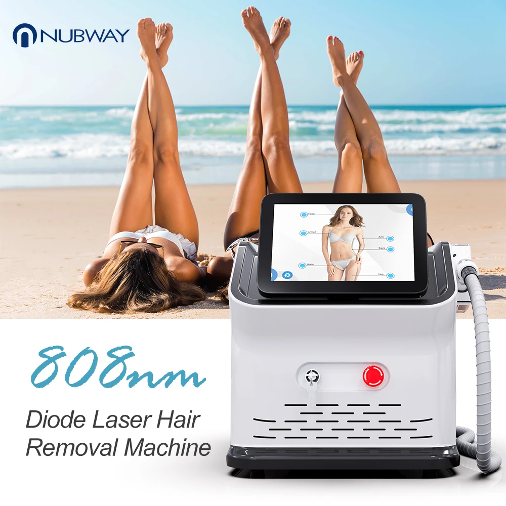 Home Use Two Handles Spare Parts Permanent Ice Diode Laser Hair Removal Machine Portable