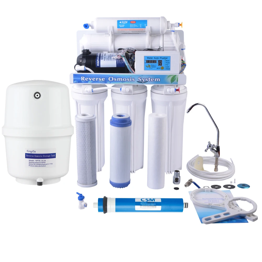 Housing Reverse Osmosis Water Filter Transparent 7 Stage 10 Inch OEM Ro System and Water Purifier
