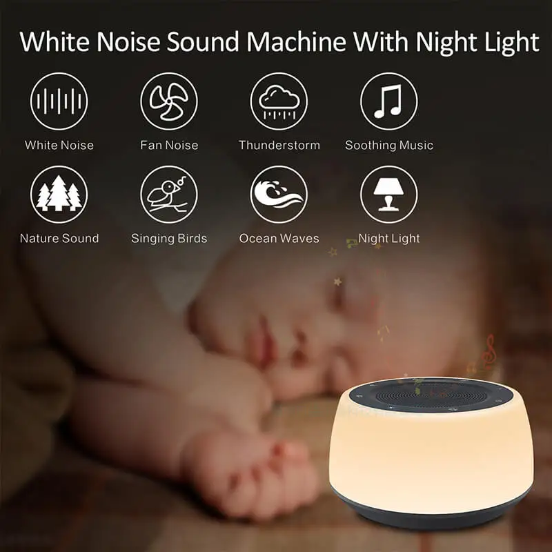  2021 Лучшая Детская кроватка Snooz Snooze устройство с белым шумом и естественным звуком светодиодная Ночная