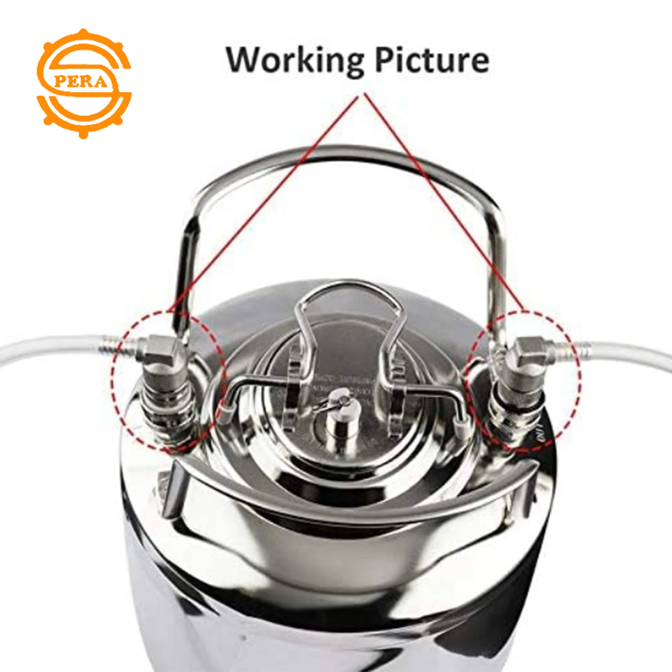 Stainless Steel 304 bar accessories cornelius beer keg ball lock beer barrel keg 6L 10L 19L